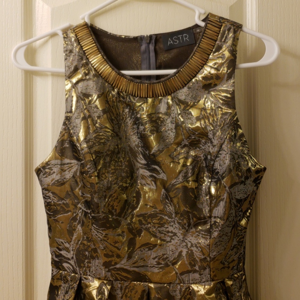 ASTR Gold Dress
